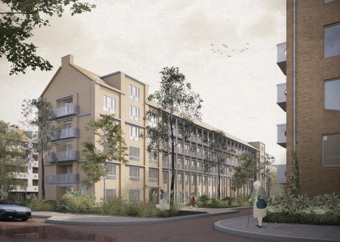 150 portiek woningen in Deysselbuurt